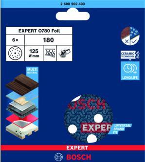 Image du produit Bosch Professional Disques à poncer BOSCH EXPERT O780 / 125 (180)