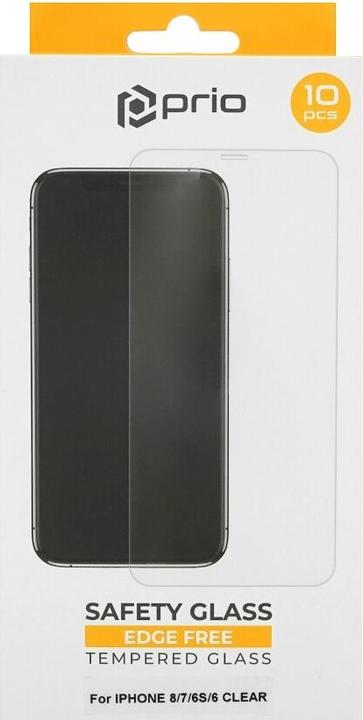 Actual product image prio 10x screen protector glass for iPhone SE (2022/2020)/8/7/6S/6 transparent (10 Piece, Apple iPhone 6s, Apple iPhone SE (3rd Gen), Apple iPhone SE (2nd Gen), Apple iPhone 6, Apple iPhone 8, Apple iPhone 7)
