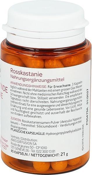 Nährwerte und Zutaten Arkopharma Arkocaps (45 Stück, Kapseln, 45 g)