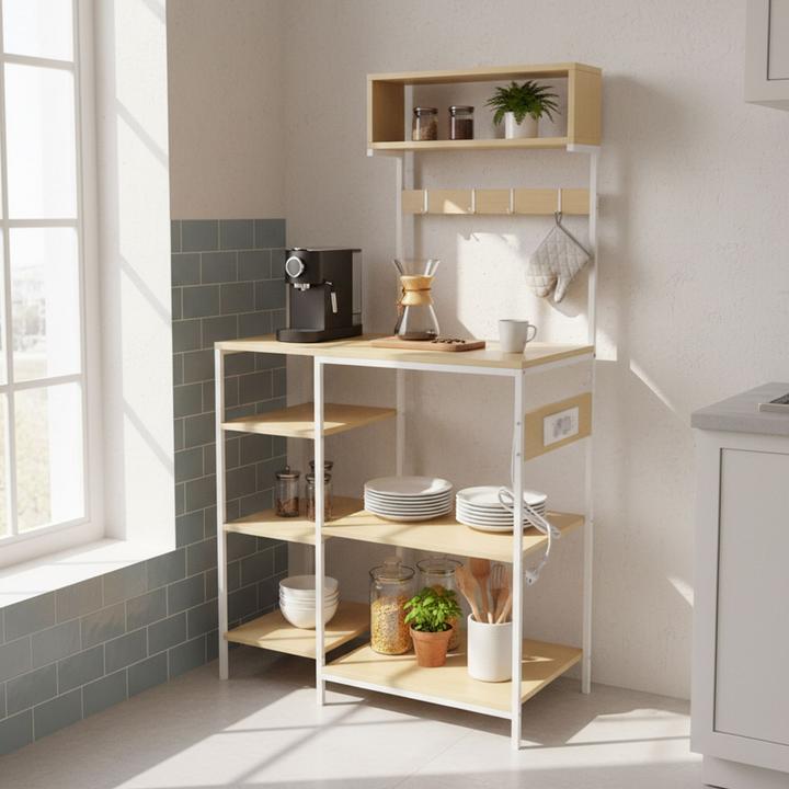 Actual product image Relaxdays kitchen rack (82 x 40 x 151 cm)