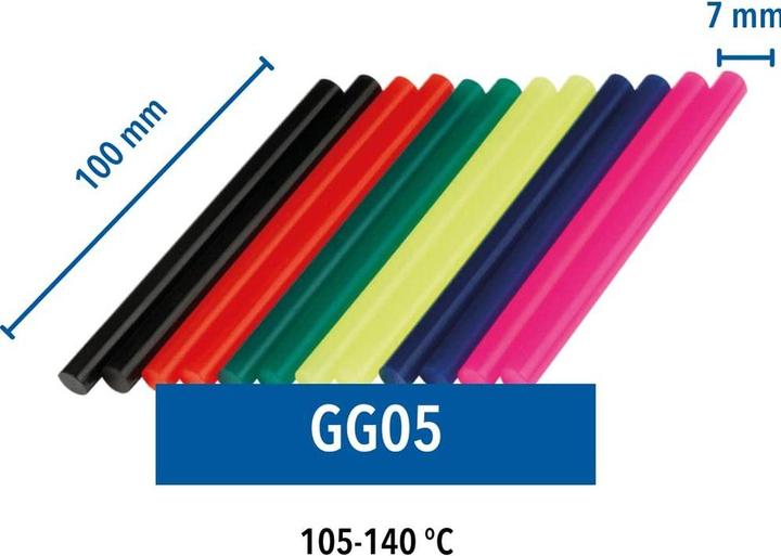 Produktbild Dremel Farbige Klebestifte, 65 g, Ø 7mm (12 Stück)