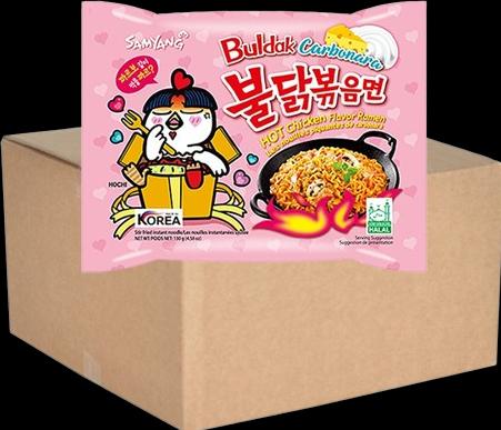 Actual product image Samyang Buldak Hot Chicken Ramyeon Carbonara (5200 g)