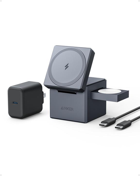 Image du produit Anker Cube 3 en 1 avec MageSafe 2B2 (15 W)