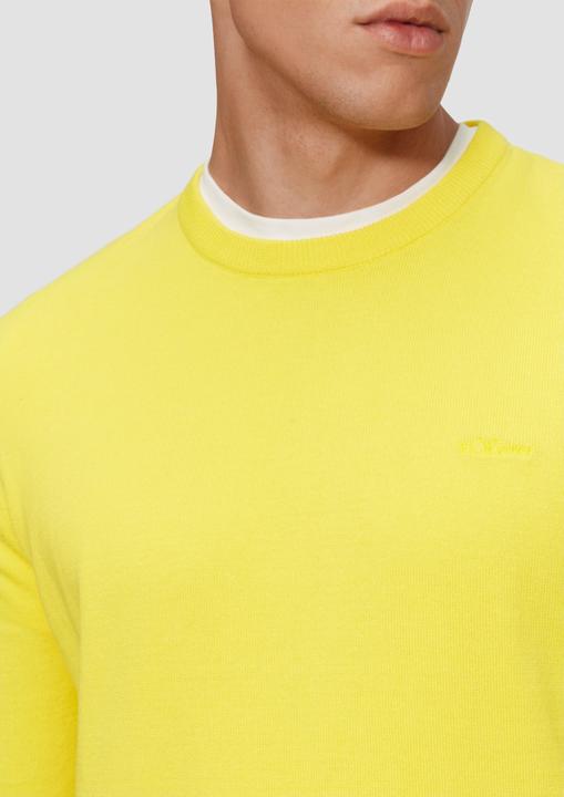 Image du produit s.Oliver Strickpullover Strickpullover mit Logo-Stickerei (XXL)