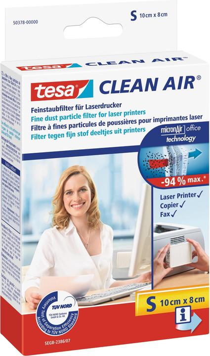 Produktbild tesa CLEAN AIR Feinstaubfilter S für Laserdrucker