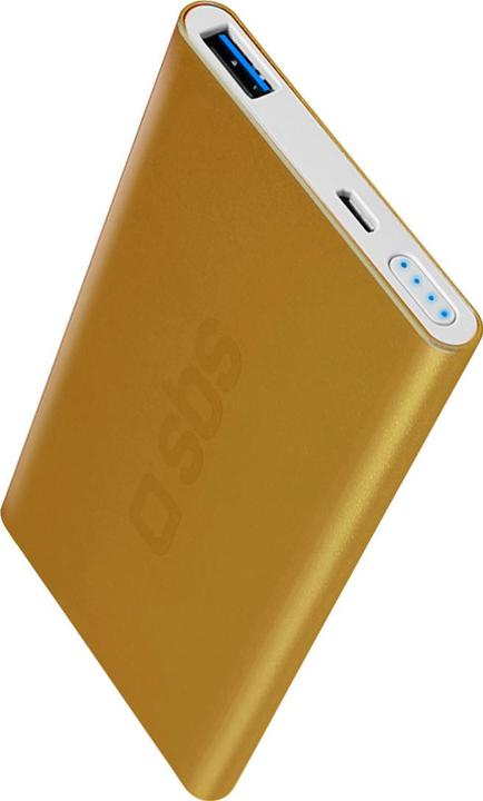 Image du produit SBS Charge rapide 5000mAh Power bank - Collection Or (5000 mAh, 18.50 Wh)