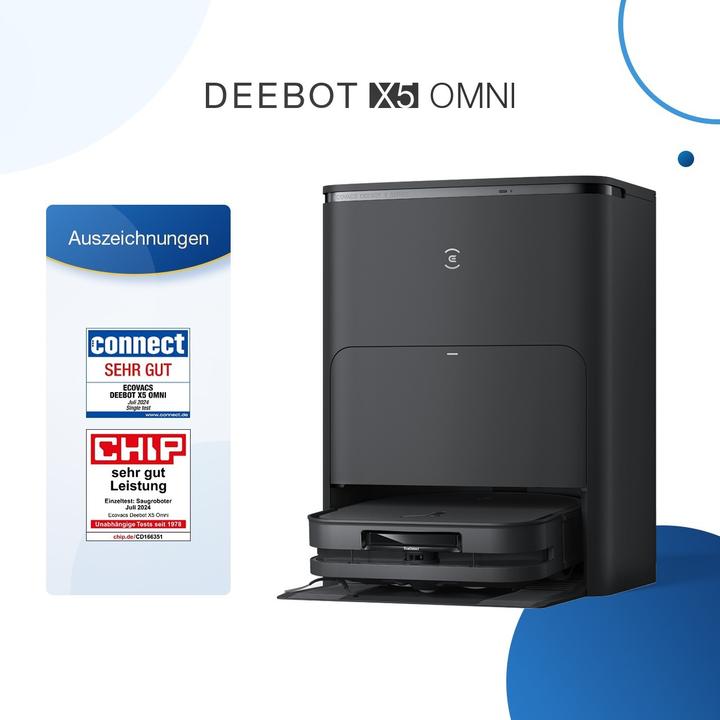 Productafbeelding Ecovacs X5 Omni (12800 Pa, Wisdoekjes (roterend))