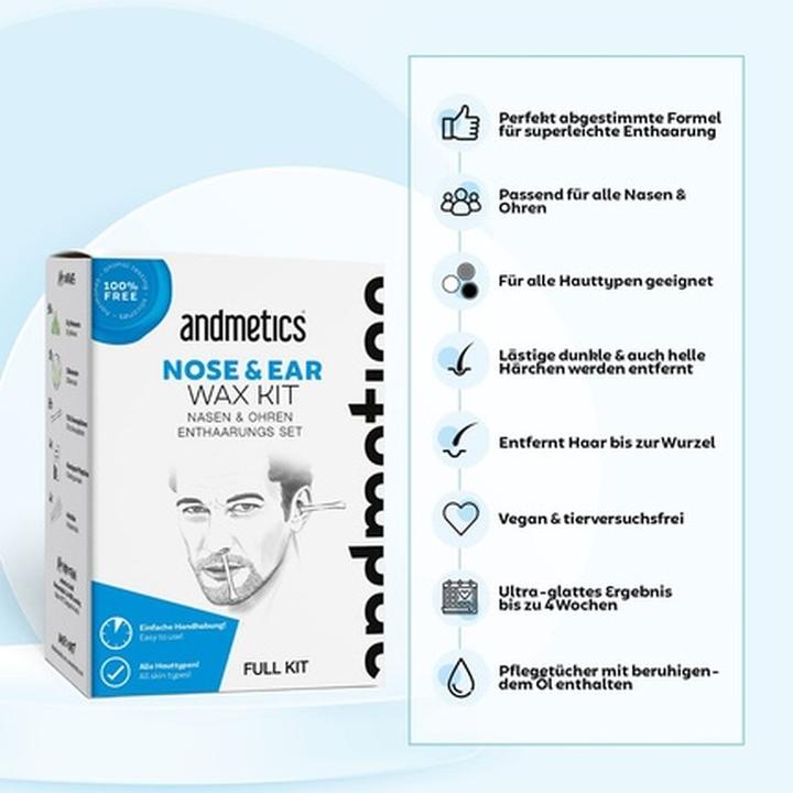 Produktbild Andmetics Nose & Ear Wax Kit (1 x, 50 g)