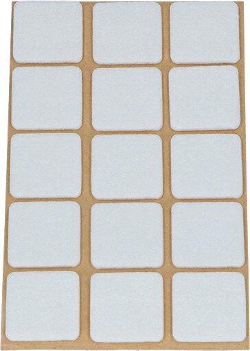 OK-Line Viltglijders vierkant, zelfklevend (Vilten glijders, 15 Pcs.)