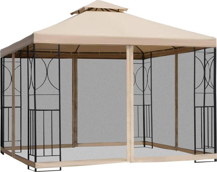 Image du produit Outsunny Pavillon métallique avec moustiquaire (300 cm, 298 cm)