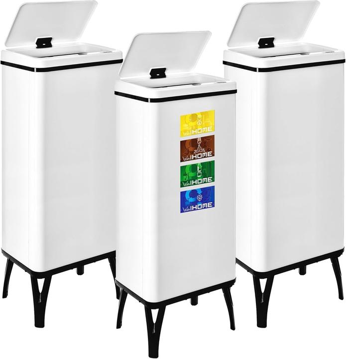 Produktbild Well Home Smart Mülleimer mit Sensor, automatischem Öffnen und magnetischen Etiketten (60 l)