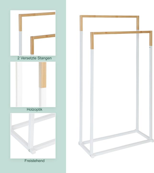 Actual product image Relaxdays Towel rack