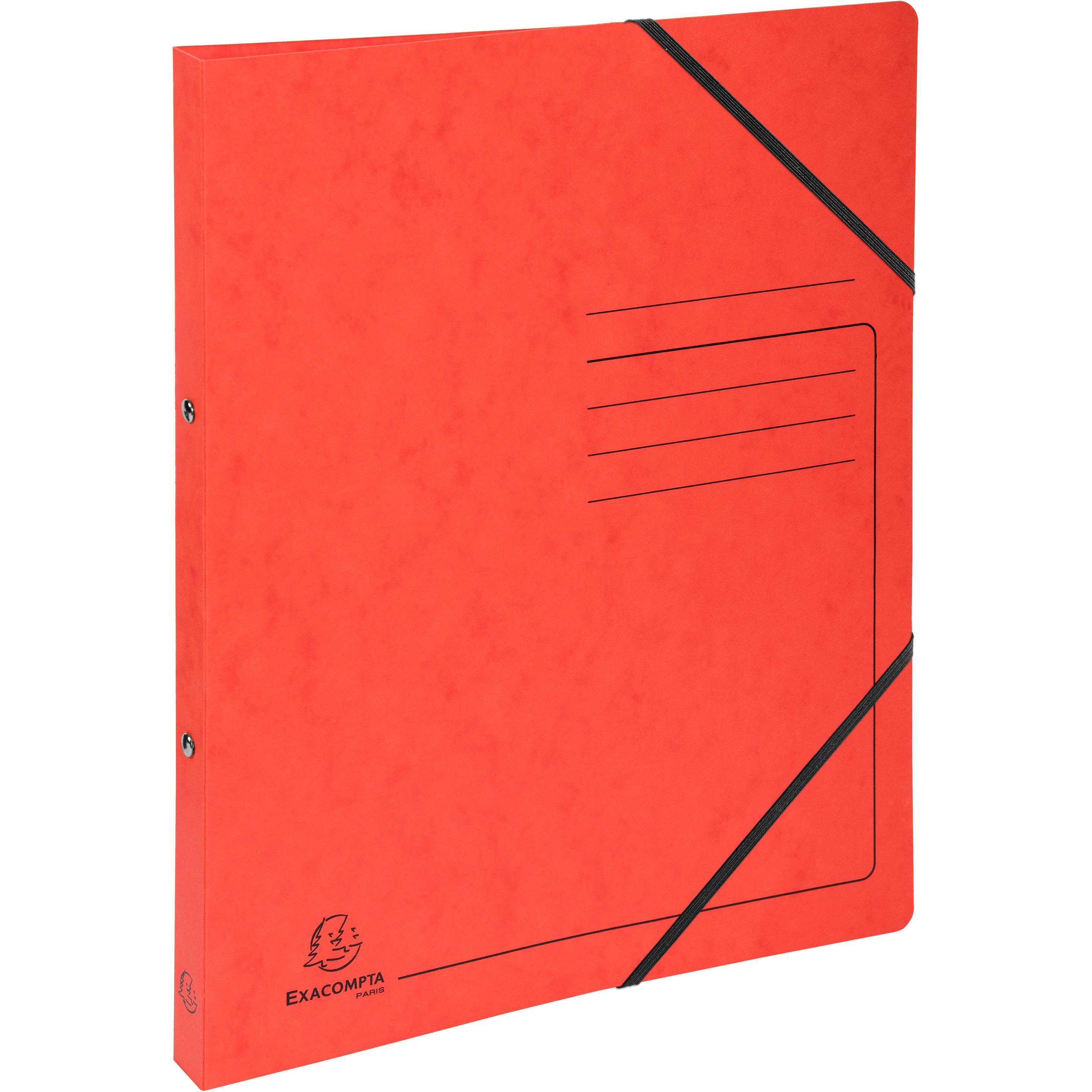 15x Exacompta, Ordner, Ringbuch Top Color A4 2 cm, Rot (A4, 25 mm, 1 x)