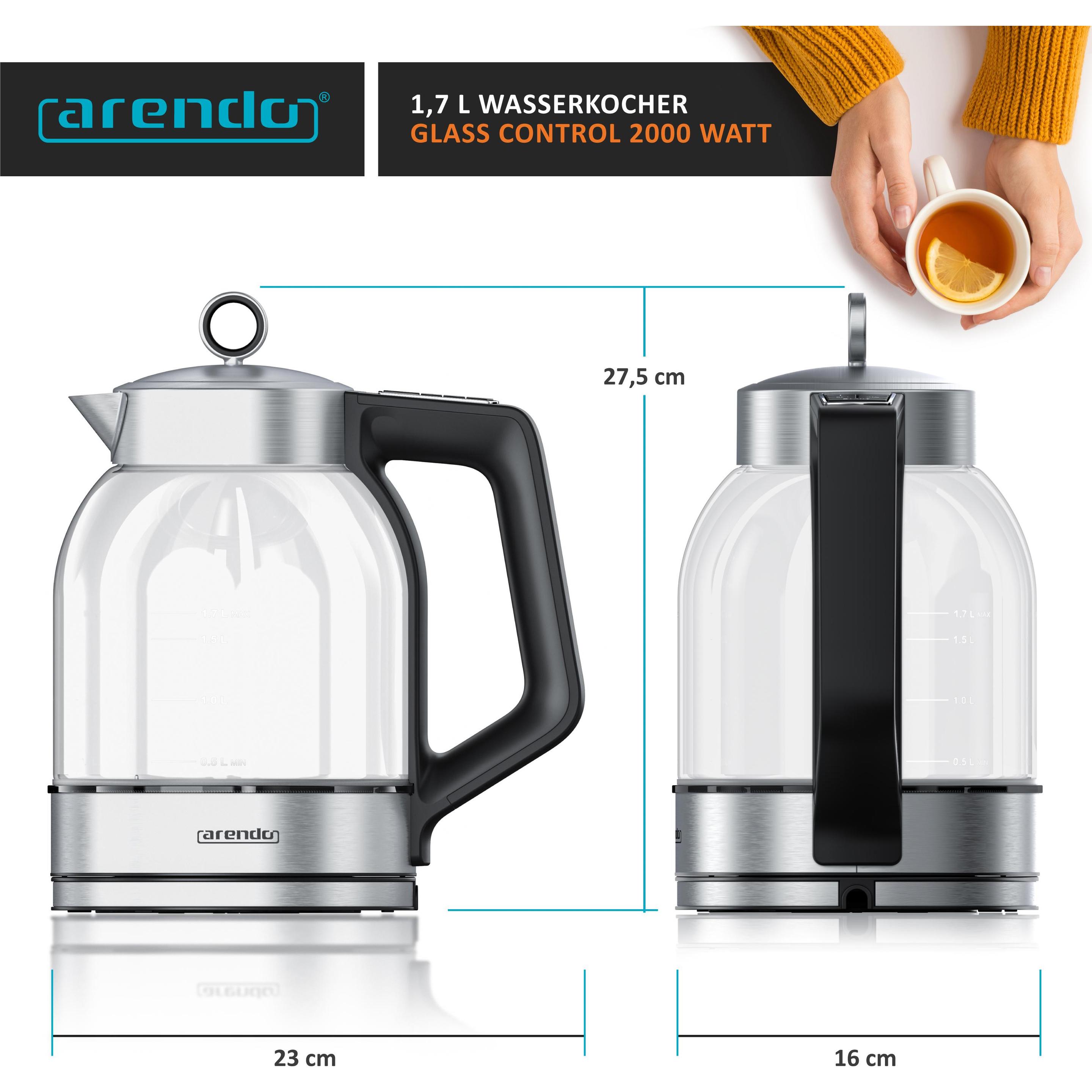 Thumbnail - Arendo Wasserkocher, Wasserkocher, Silber