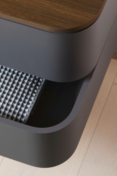 Actual product image Duravit Happy D.2 Plus Vanity unit for wall-mounted console, 1000x550 mm, 2 drawers, for furniture w (100 x 55 x 106 cm)