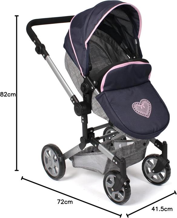 Actual product image Bayer Chic 2000 2in1 Combi Doll Stroller