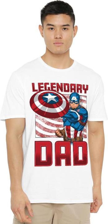 Image du produit Captain America - T-shirt LEGENDARY DAD - Homme (M)