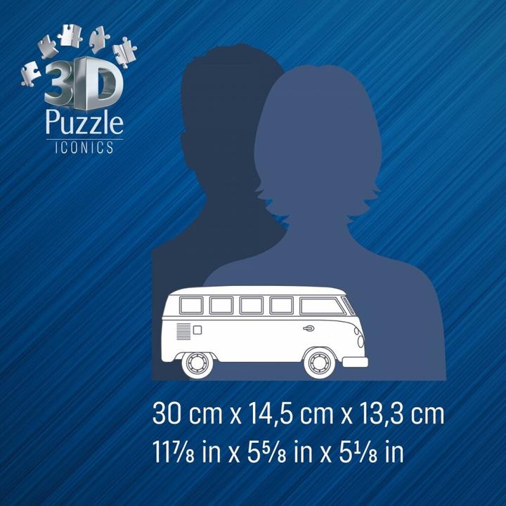 Actual product image Ravensburger 3D Puzzle 162 Teile - Iconics: Volkswagen T1 (162 pieces)