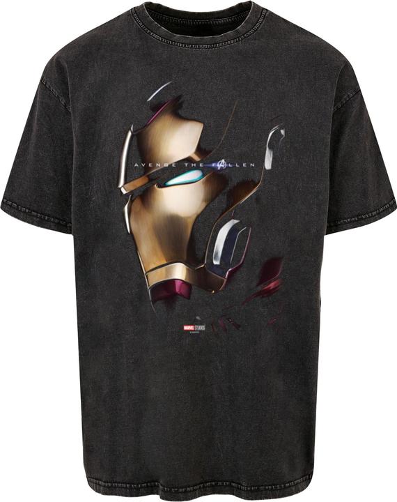 Absolute Cult Avengers Endgame - Avenge The Fallen Iron Man Acid Washed Oversized Tee - 114205 (XS)