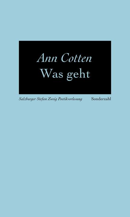Produktbild Was geht (Deutsch, Ann Cotten, 2018)
