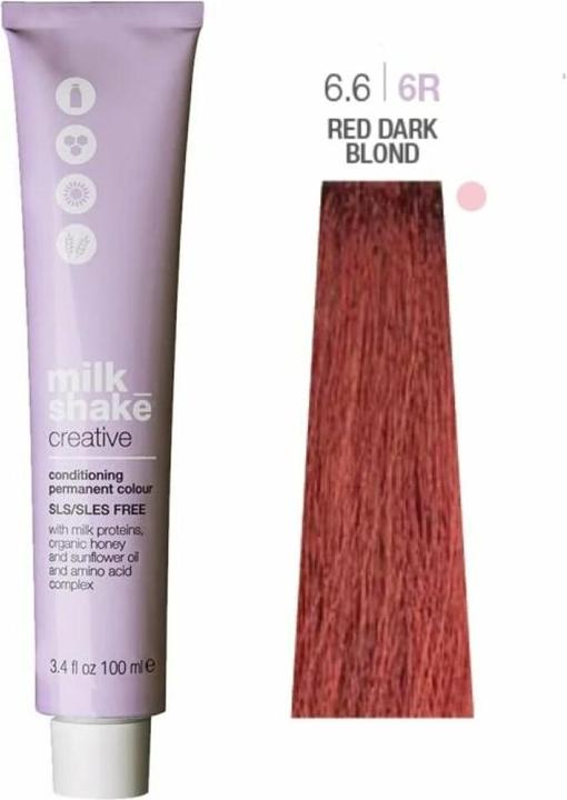 Image du produit Milk_Shake Vopsea permanenta Creative 6.66R, Blond Inchis Rosu, 100ml (6.66R, Blond Inchis Rosu)