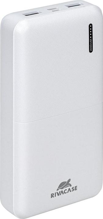 Produktbild Rivacase POWER BANK USB 20000 mAh/VA2572 Baltas (20000 mAh, 20 W, 74 Wh)