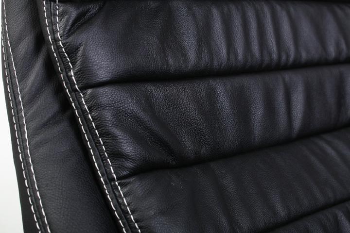 Produktbild Jet-Line Bürostuhl Rom schwarz Chef Sessel Echtleder Schreibtischstuhl Schreibtischsessel