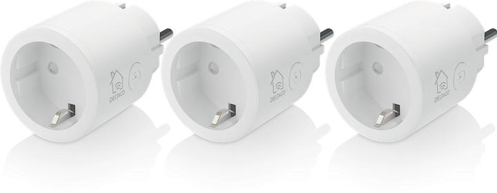 Productafbeelding Deltaco Schuko stopcontact, set van 3, wit