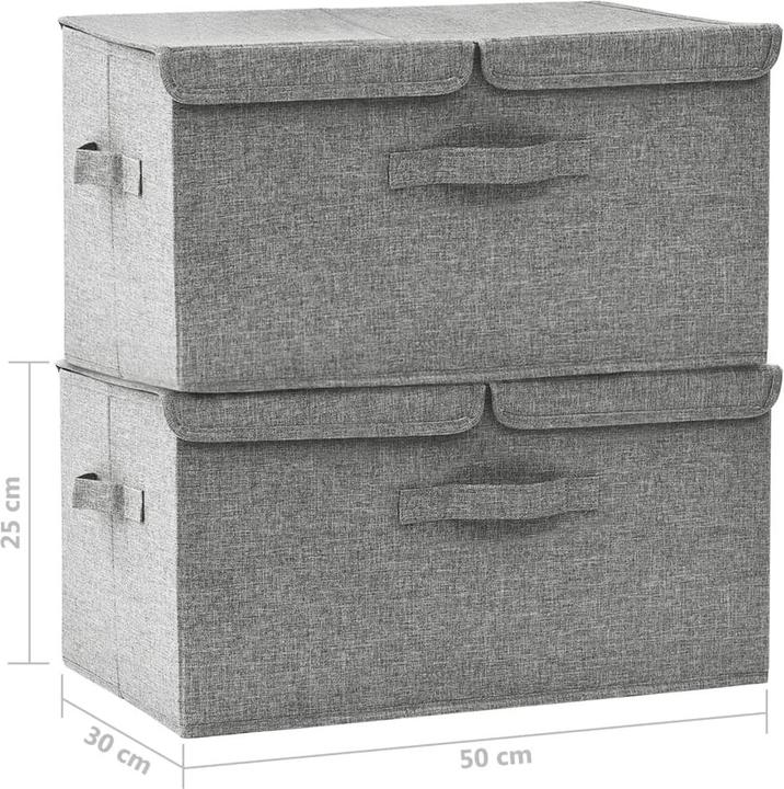 Actual product image vidaXL Aufbewahrungsbox (30 cm, 2x)
