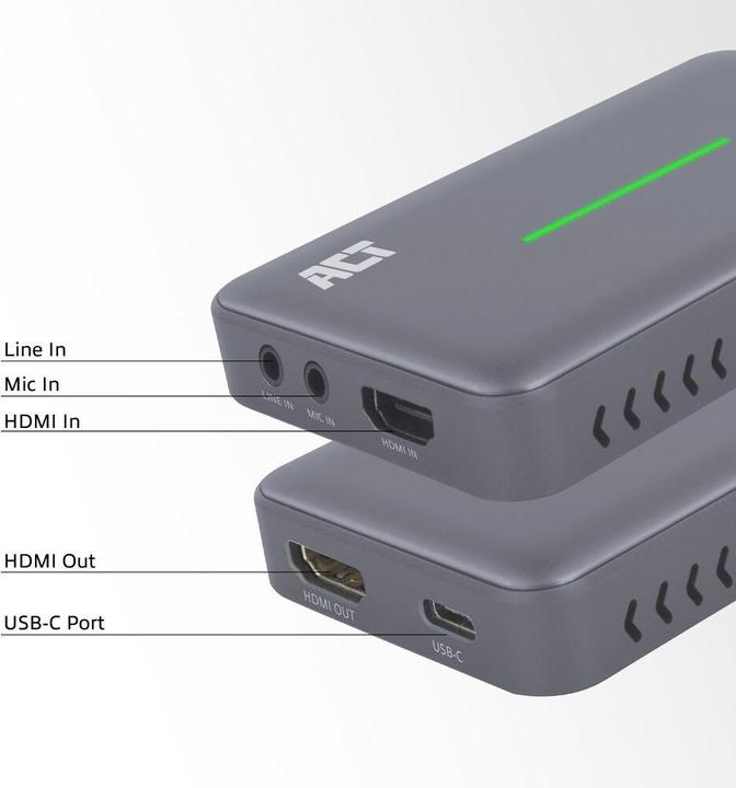 Produktbild USB-C Video Capture Card, HDMI 4K@60Hz passthrough, 4K@30Hz capture (Mac, PC)