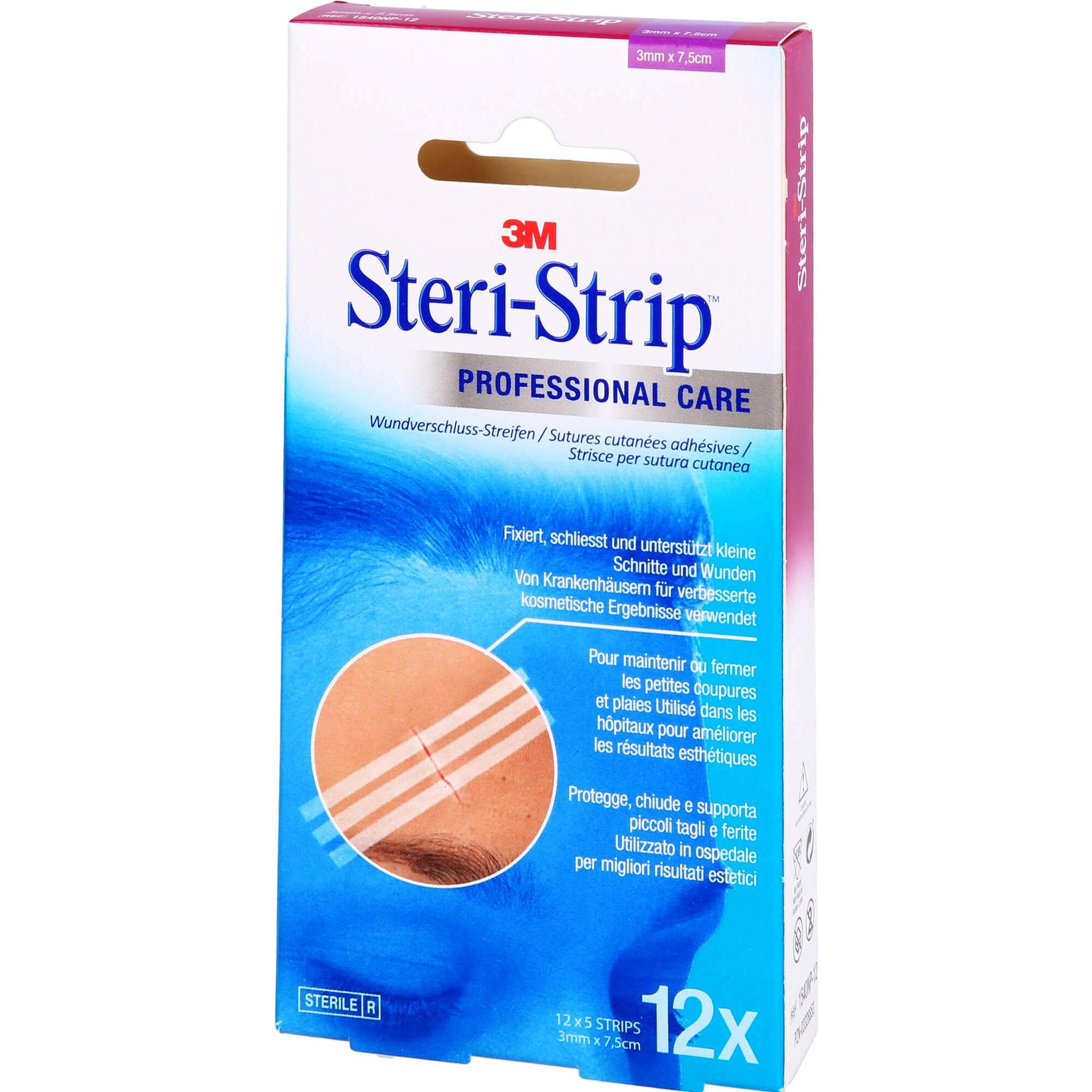 Thumbnail - 3M, Pflaster, Steri Strip steril 3 mm x 75 mm, 12X5 St (12 x)