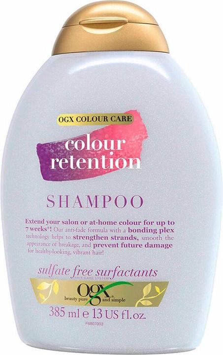 Actual product image Ogx Colour Retention Shampoo with Bond Plex Technology 385ml (385 ml, Liquid shampoo)