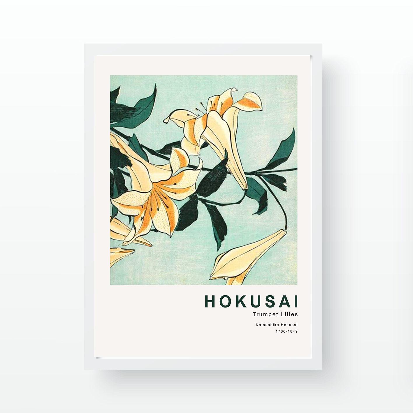 Wallxpert, Bilder, Katsushika Hokusai Framed Painting (55 x 75 cm)