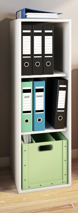 Image du produit VCM Armoire de bureau en bois Étagère à dossiers Lona l 3 compartiments (35 x 37 x 110 cm)