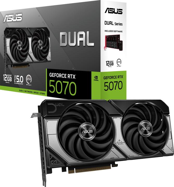 Actual product image ASUS Dual GeForce RTX 5070 (12 GB)