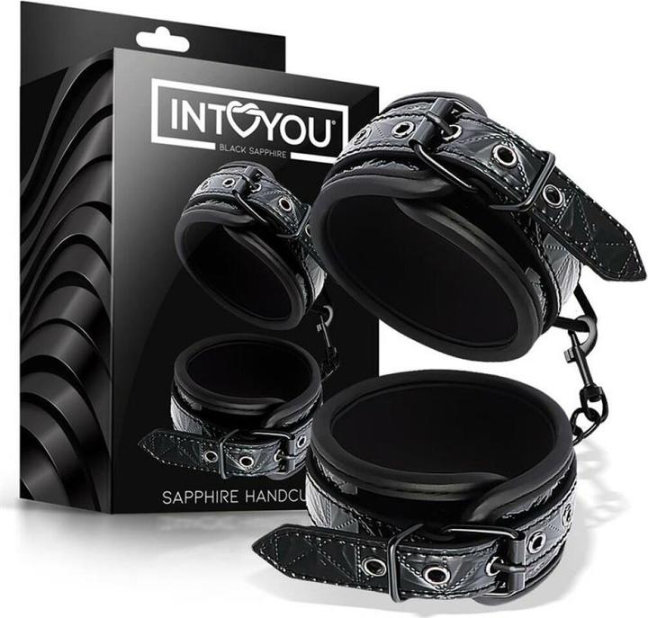 Produktbild Black Sapphire Verstellbare Handschellen Sapphire Kunstleder (Veganes Leder)