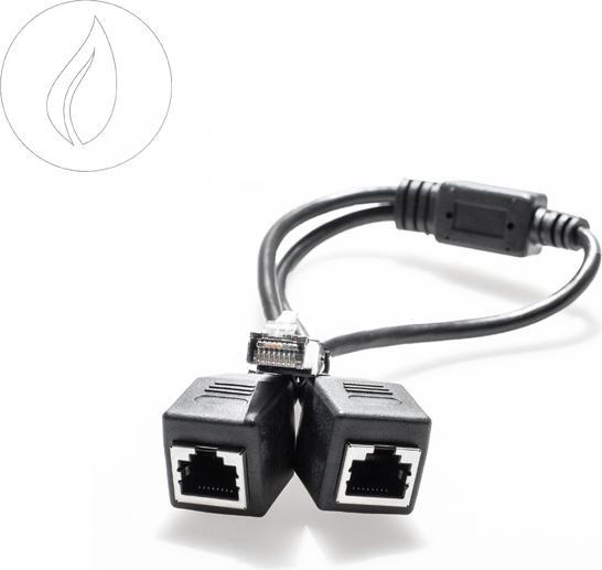 Immagine prodotto CarbonActive Adattatore a Y M2F Cavo LAN RJ45