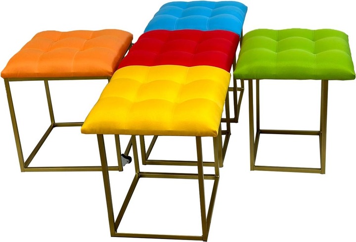 Image du produit Go Gift Puff-Transformator 5in1 - 5 tabourets en 1 pouf multicolore