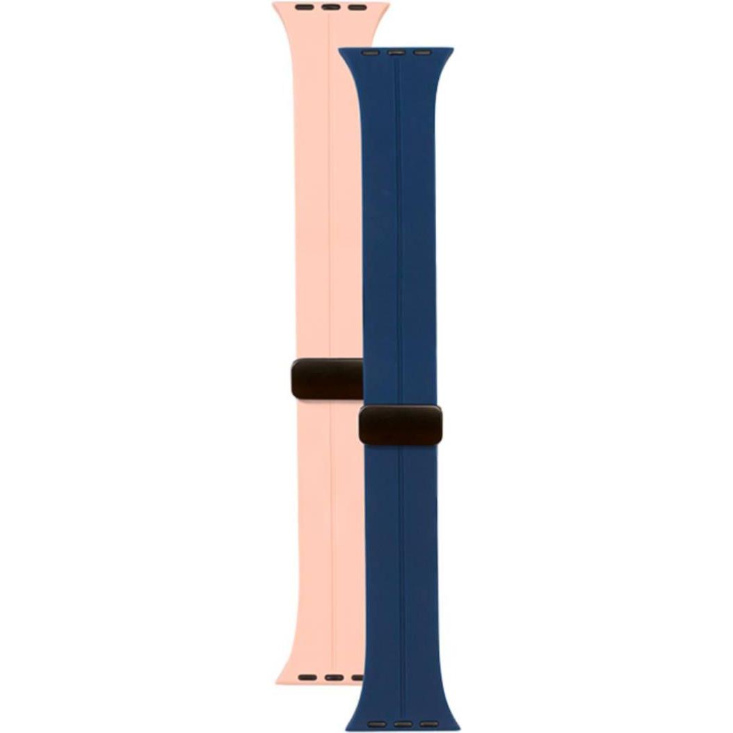 Bigben 2er Pack Armbänder (Kunststoff), Uhrenarmband, Blau