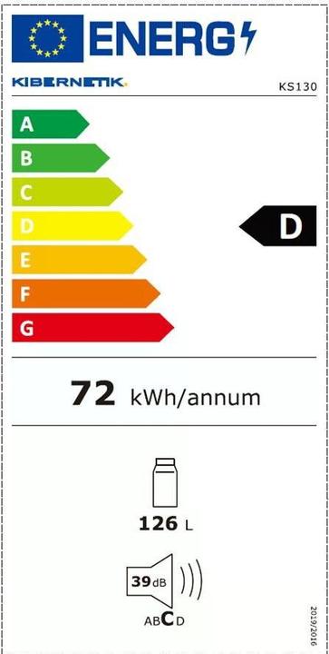 Energie-Label Kibernetik KS130 (130 l)