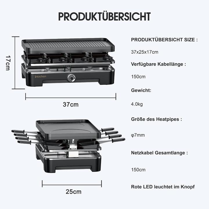 Actual product image Muchen Raclette grill