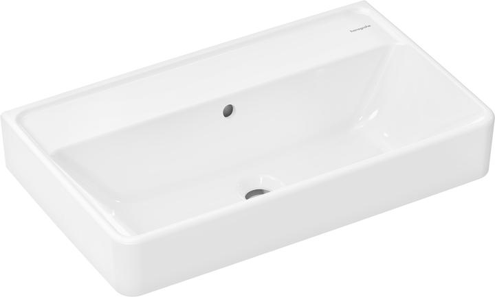 Immagine prodotto hansgrohe Xanuia Q Lavabo compatto, senza foro per rubinetto, con sfioratore, 650x390mm, bianco (390 mm, 650 mm)