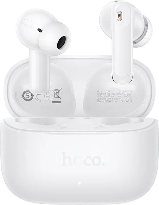Hoco Wireless headphones Wireless earphones TWS EQ30 white (7 h, Wireless)