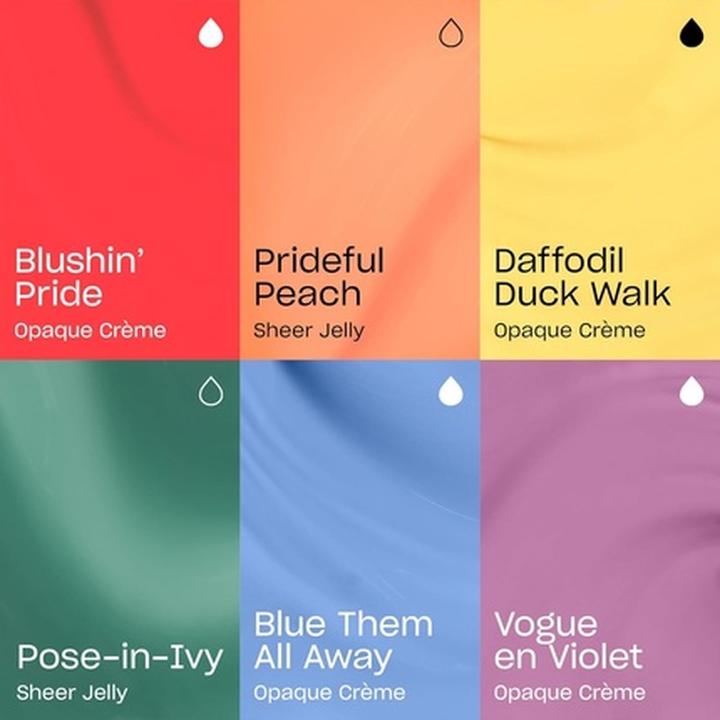 Image du produit OPI Make 'Em Jelly - 6er Mini Pack (Vogue en Violet, Prideful Peach, Daffodil Duck Walk, Blue Them All Away, Blushin' Pride, Pose-in-ivy, Vernis couleur)