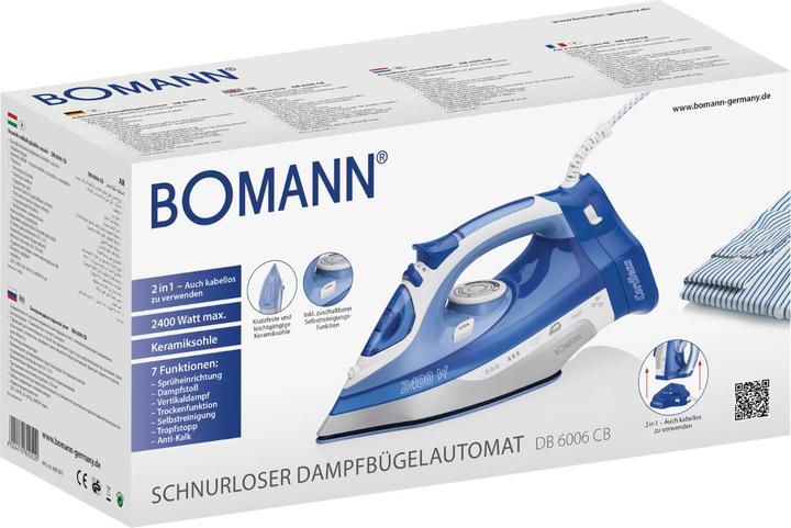 Actual product image Bomann DB6006CB Steam Iron 2.400W (2400 W)