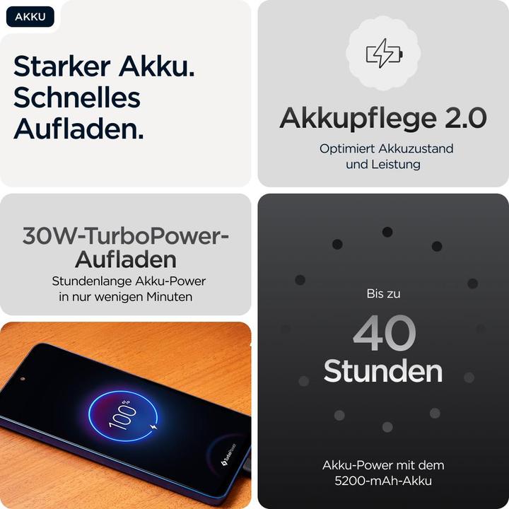 Produktbild Motorola Moto G56 (256 GB, Black Oyster, 6.72", Dual SIM, 5G)