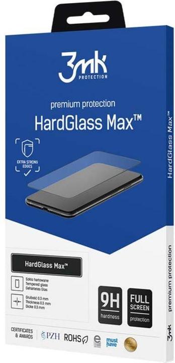 Actual product image 3MK HardGlass Max Xiaomi Redmi Note 12 Pro+ czarny/black, Fullscreen Glass (1 Piece, Xiaomi Redmi Note 12 Pro+)