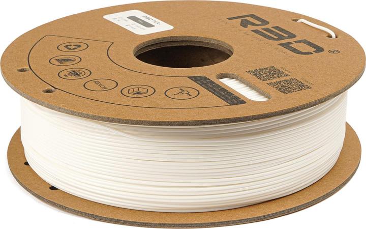 Produktbild R3D PLA+ Weiss Filament 1.75mm 1Kg (PLA+, 1.75 mm, 1000 g, Weiss)
