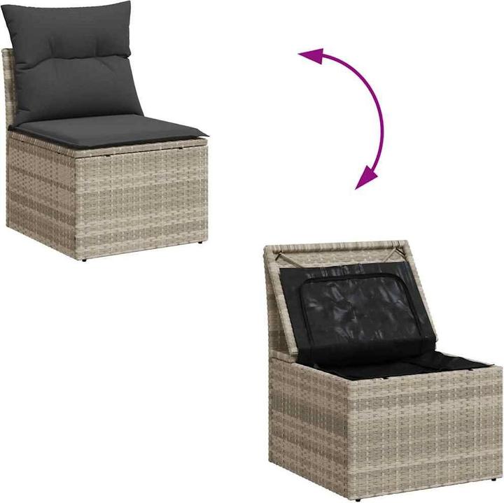 Actual product image VidaXL 10-piece garden lounge set with cushions