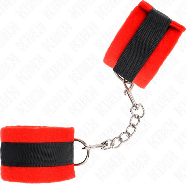 Image du produit Kink Beginner Poignets Fourrure Noir-Rouge 30 X 7 cm